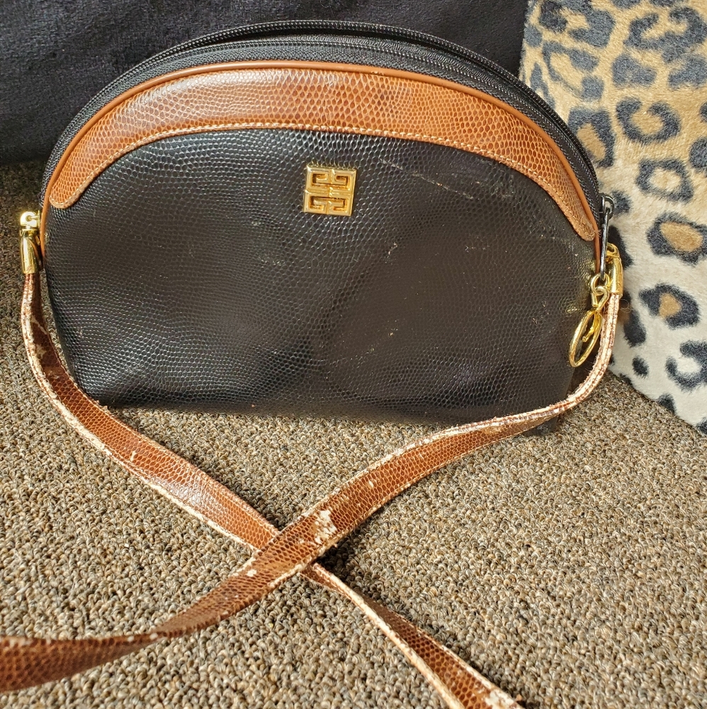 Vintage Givenchy paris leather crossbody purse
